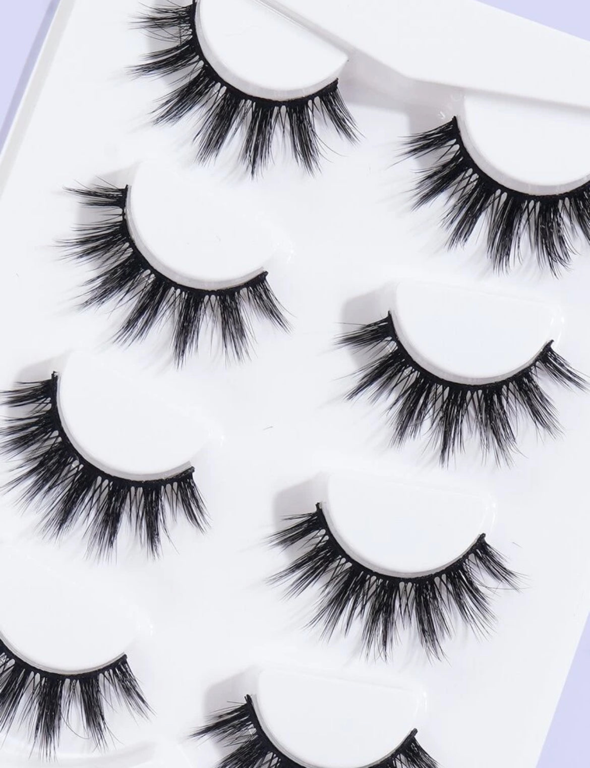 4 Pairs Of Natural Full False
Eyelashes, Thick Curling Fluffy Eyelashes