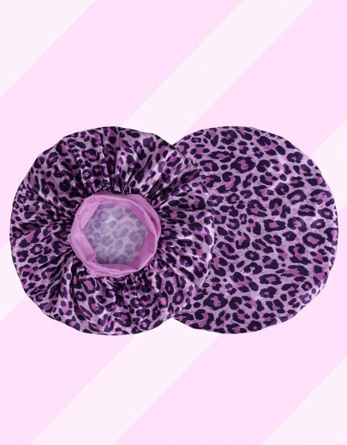 Top Notched Leopard Print Hair Bonnet Silk Bonnet Satin Bonnet