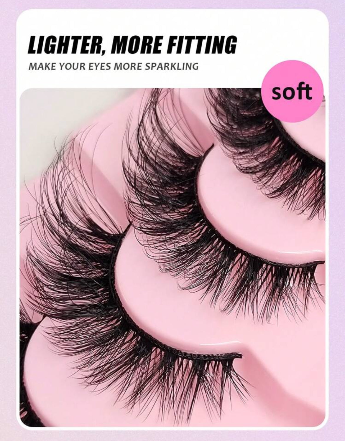 7 Pairs Cat Eye Faux Mink Eyelashes Natural Long
Manga Lashes