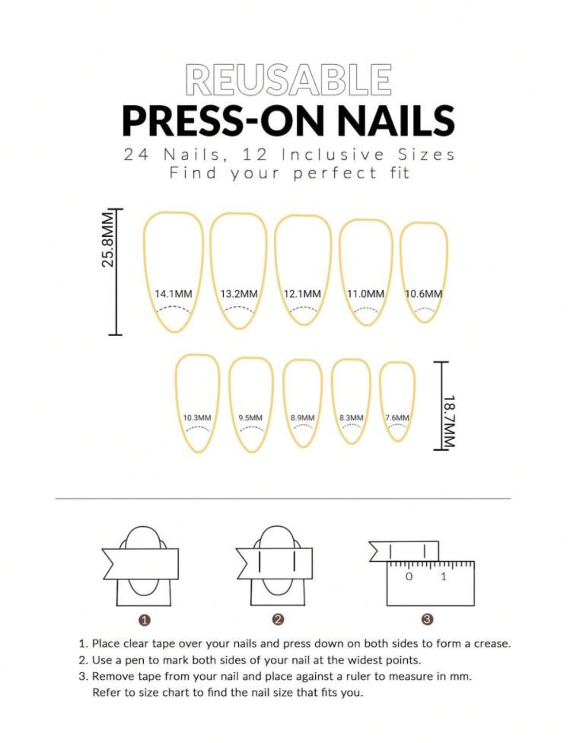 24pcs Press On Nails Long Square Claret French & Bow
Design