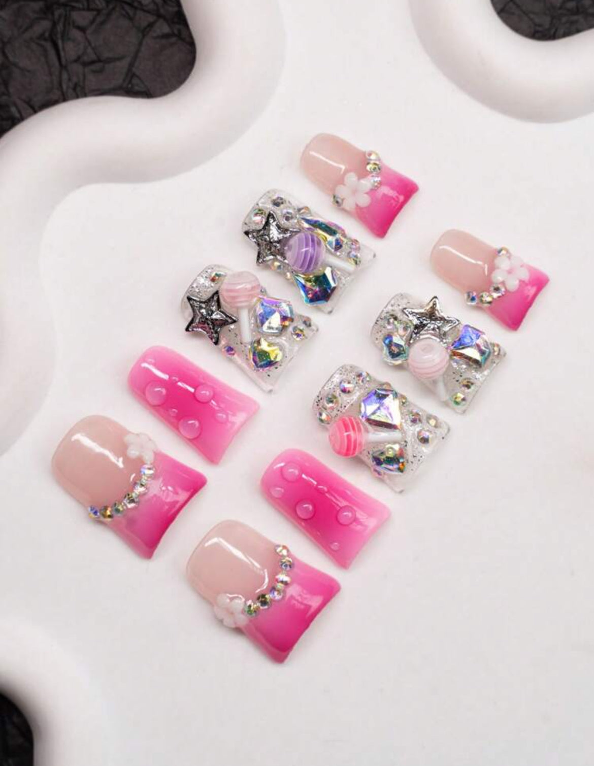 Sweet Addict 10Pcs Acrylic Handmade Set