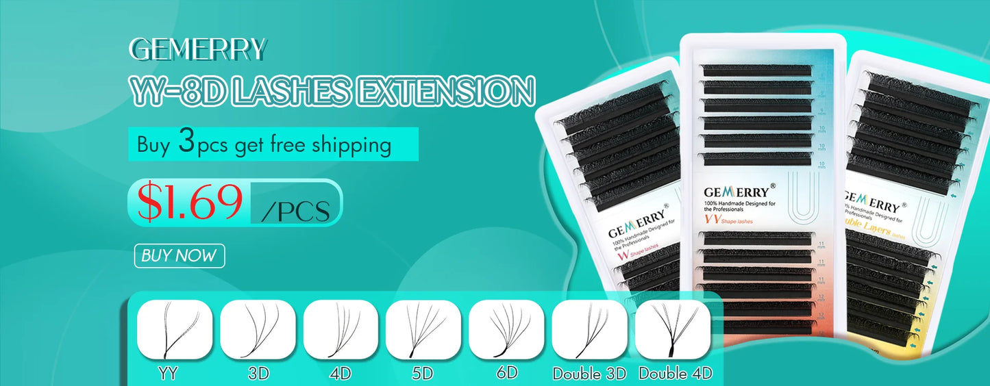 240Pcs DIY Eyelash Extension Kit With 2in1 Lash Bond&Seal